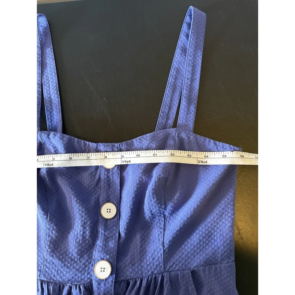 Anthropologie Purple Button-Front Midi Dress - Picture 8 of 10